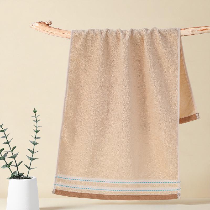 Gaoyang Dickes Reines Baumwoll-Weiches Wasserabsorbierendes Handtuch, Einfarbig, Erwachsenen-Waschlappen