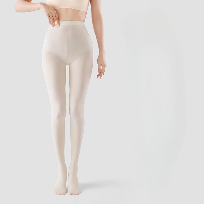 

Белые колготки для женщин - Чистый и чувственный стиль, Тонкий стиль для весны-осени, Японский стиль JK Белый шелк Матовая основа Бархатные колготки One Size