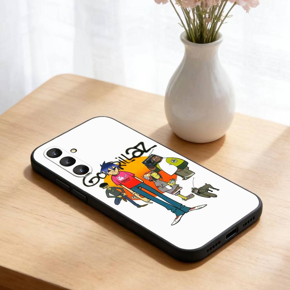 Comic R-Rock Band G-gorillaz Phone Case For Samsung Galaxy A73,A21s,A22,A31,A52,A53,A71,A41Soft Black Shell