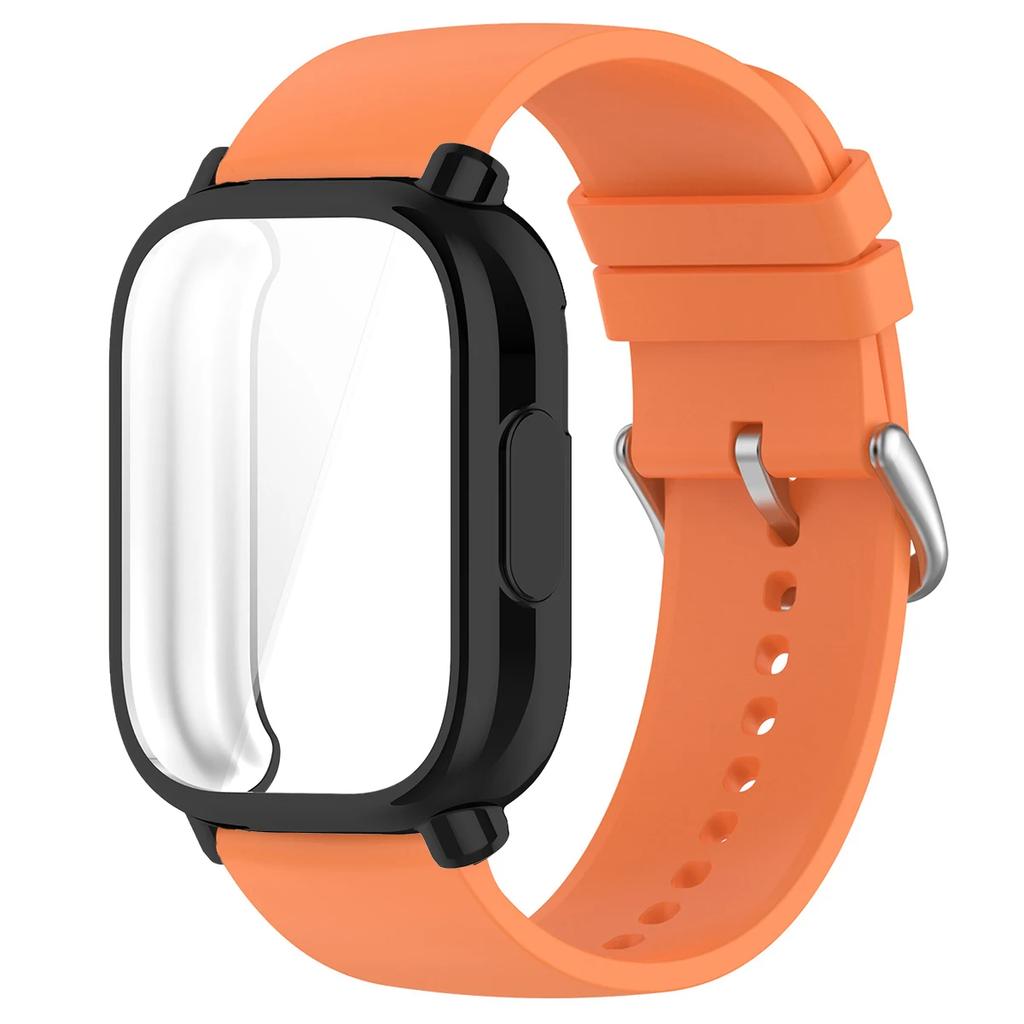 22mm Silicone Strap With Case For Xiaomi Redmi Watch 5 Active Lite Smart Watch Wrist Band And Case For Redmi Watch 5 Lite Active