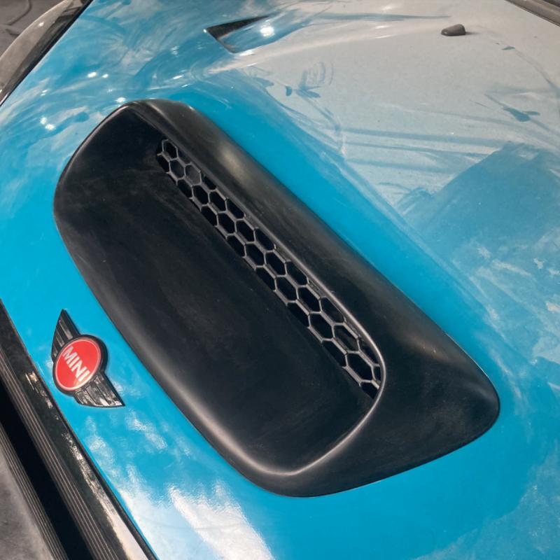 

Fiberglass Hood Vent For Mini Cooper R56 Fiber Glass Bonnet Air Duct Cover FRP Unpainted Front Intake Kit Trim Engine Car Part