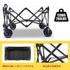 TMZ Carry Wagon Freestanding Storage Compact Load Capacity 120kg Convergence Type 130L Large Capacity Folding Outdoor Wagon Carry Cart Camping Cart