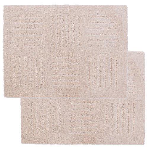 Oka Pita Plus Brick Kitchen Mat, Approx. 45 X 60 Cm (Set of 2), Beige
