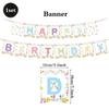Banner Party Tableware Set Tablecloth Baby Shower Decor New Birthday Party Set  Outdoor Party