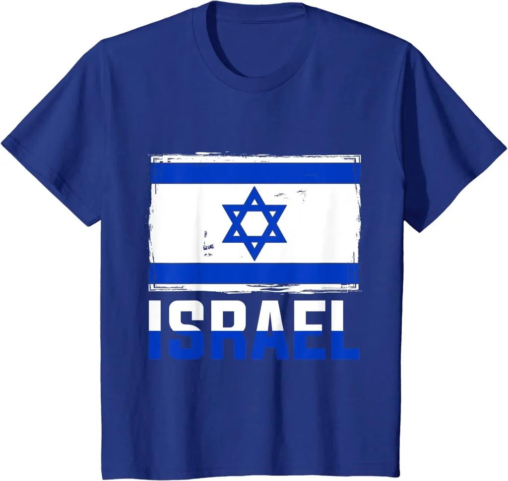 Israel Flagge T-Shirt 100% Baumwolle Rundhals Sommer Kurzarm Lässig Herren T-Shirt Größe S-3XL
