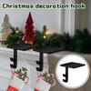 Ristmas Hook Metal Heavy Fireplace Decoration Hook Christmas Bracket Base Hook