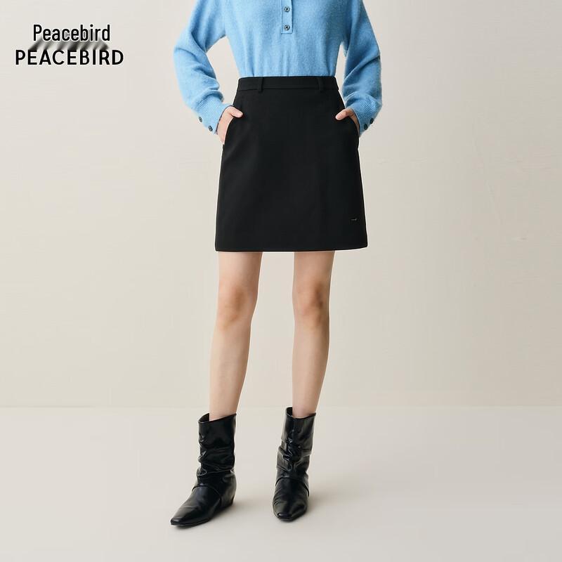 PEACEBIRD Women s A-line Brushed Short Skirt S