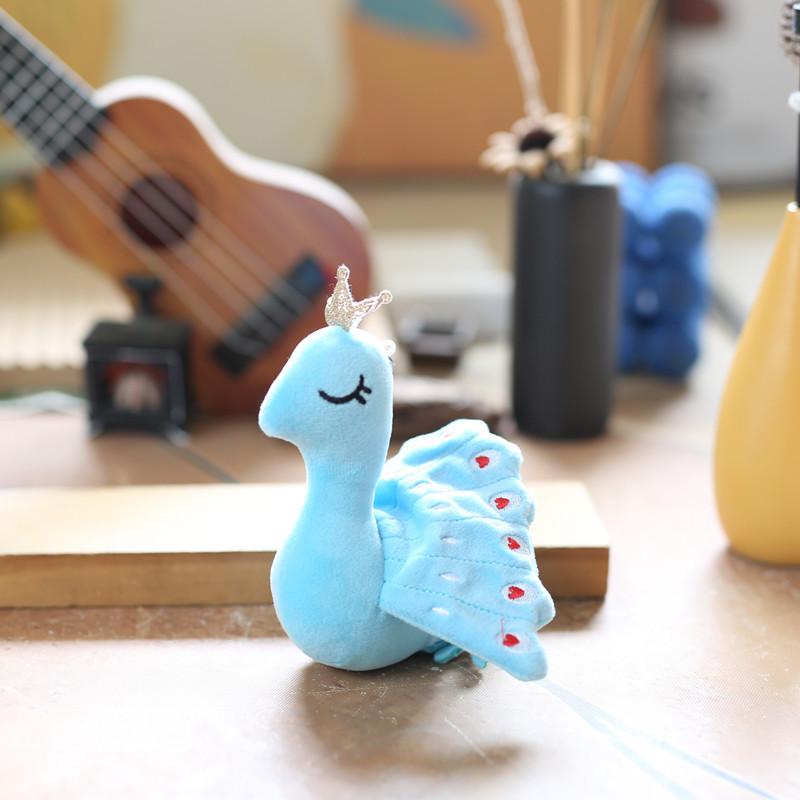 

Милый маленький павлин кулон плюшевая игрушка кукла мультфильм школьный портфель подвесное украшение брелок кукла кукла 12 cm.