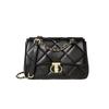 Mrs. Qiao Black Bag 2025 New Small Chain Bag Autumn Winter Women's Crossbody Bag Single Shoulder Genuine Leather Women's Bag