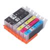 Ink Cartridge Set Large Capacity Clear Colorfast Printing Black Color Ink Cartridge Replacement for PIXUS BK BK C M Y GY