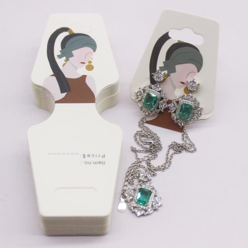100pc/lot Multi Design Printed Jewelry Necklace Earring Set Card Flower and Bird Styles Hair Accessoreis Bracelet Dispaly Card