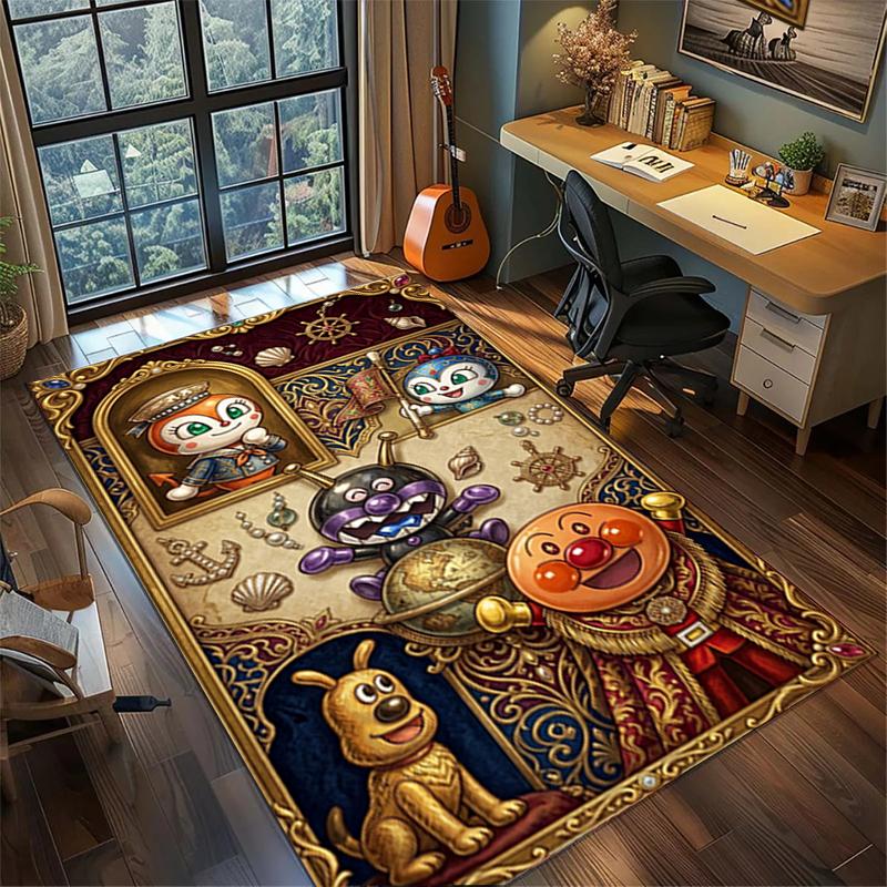 

Area Rug Carpet Bread Superman Non Slip Washable Large Mat Gamer Room Bedroom Home Decor 60x90cm