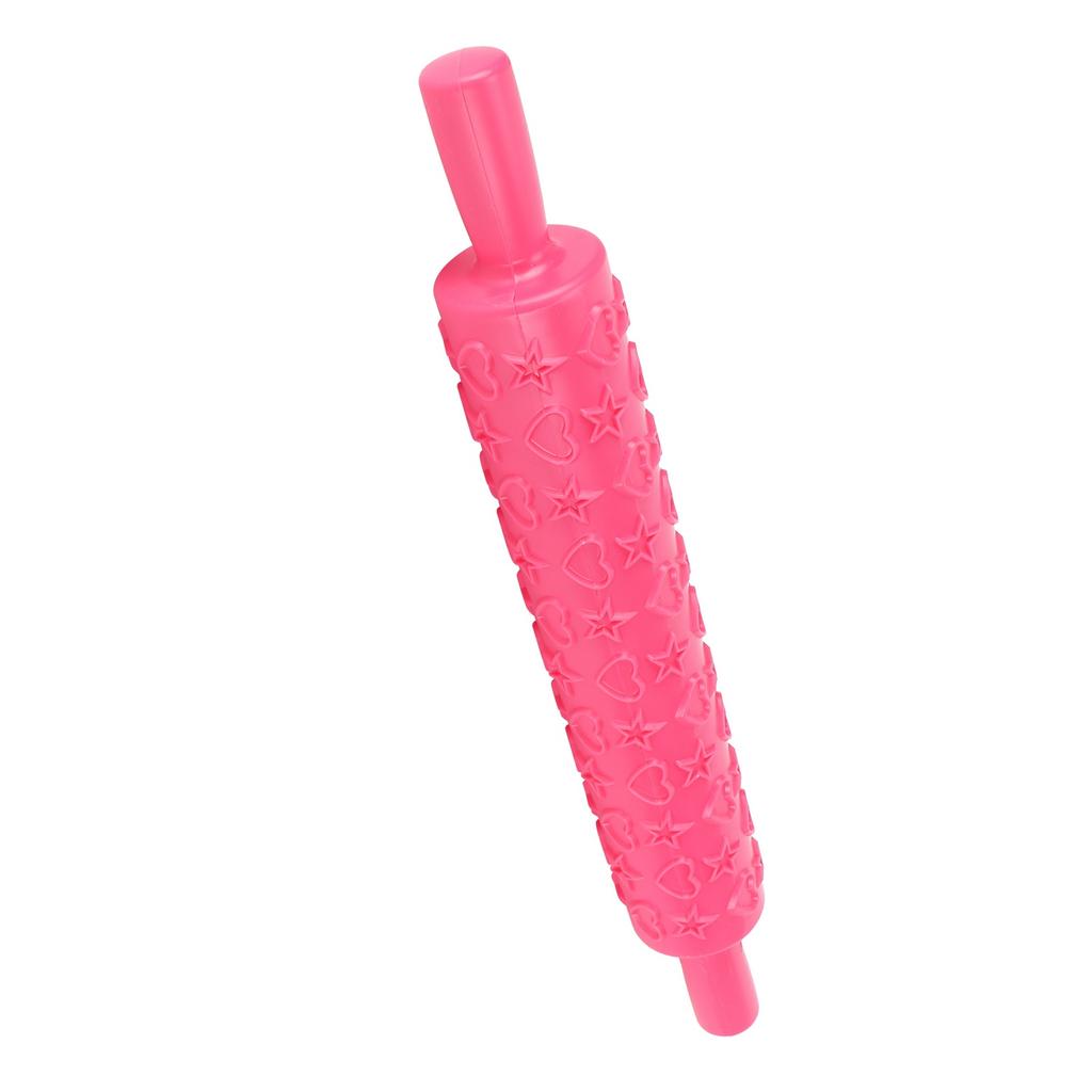 Fondant Cake Embossing Rolling Pin Baking Dough Roller Cookies Biscuits Decorating Tool