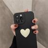 Korea Cute 3d Black Love Heart Bracelet Phone Case For Iphone 13 12 11 Pro Xs Max X Xr 7 8 Plus Se2022 Simple Soft Back Cover