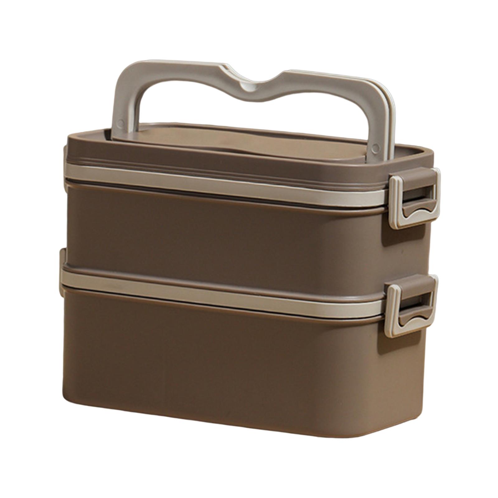 Food Lunch Container with Handle Portable Leakproof Divided Food Storage 2990₽