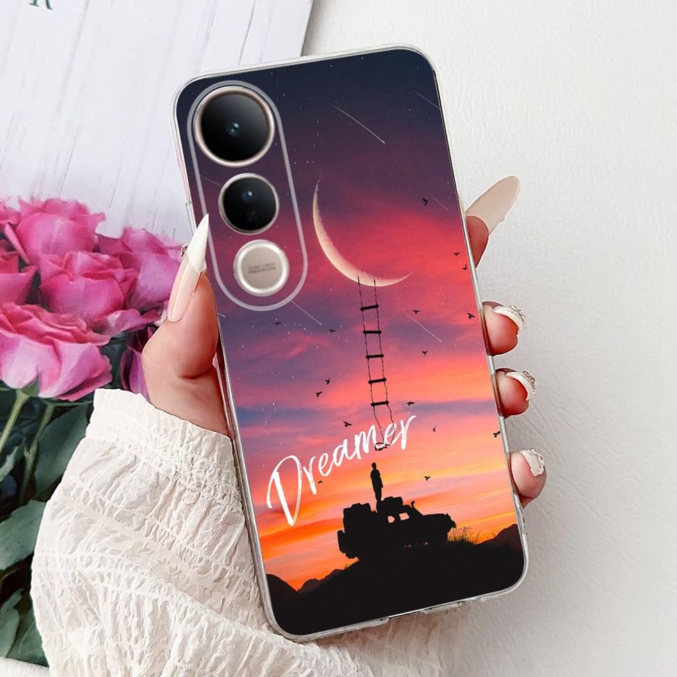 

For Vivo V50 Lite 5G Case Clear Fashion Luxury Cute Cartoon Cat Cool Soft TPU Bumper Cover For Vivo V50Lite 5G Phone Case Funda Vivo V50 Lite 5G