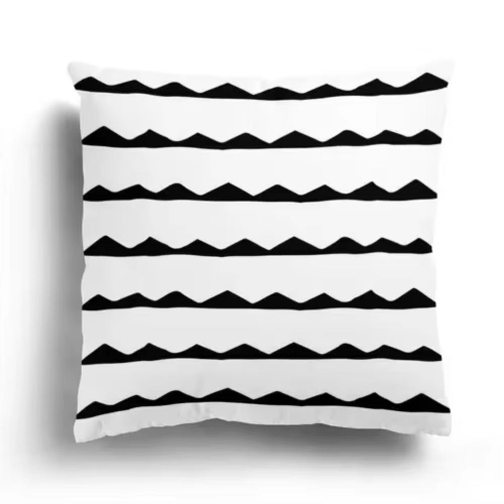 Modern home living room decoration pillowcase sofa cover x cushion cover x Nordic x autumn black white simple