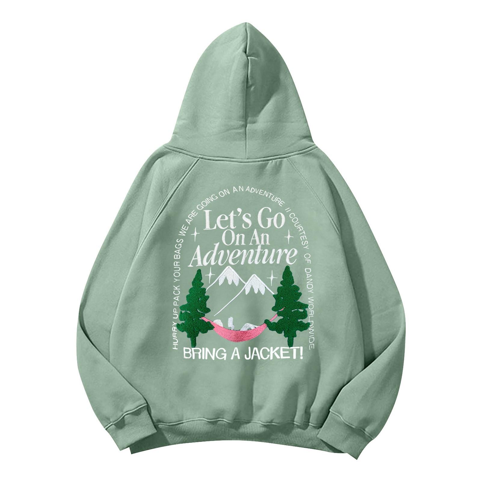 

Женская толстовка с длинным рукавом и круглым вырезом, повседневная, с капюшоном и карманом S