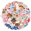 50pcs Watercolor Diary Scrapbook Stickers Decoration Phone Cases Notebooks Luggage Water Bottles Scrapbooking DIY Stickers