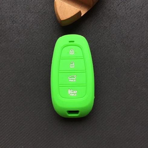Silicone Car Key Cover Case For Hyundai New Shengda/Ge Rui Santa Fe Ix45 Car Key Cover 4 Button Porta Llaves Pared Casa