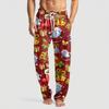 Men's Knitted Fashion Print Pocket Casual Pants Pajama Pants