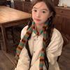 Narrow Striped Scarf Korean Style Winter Shawl Soft Cashmere Knitted Scarf  Autumn Winter