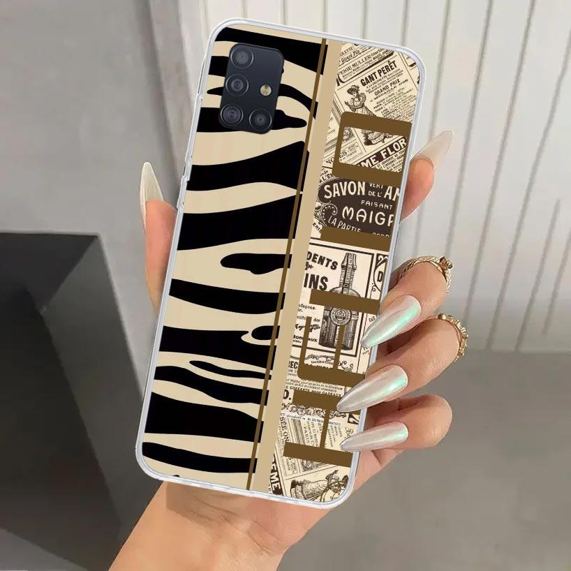 Leopard Print Phone Case for Samsung Galaxy A52 A32 A22 A12 A02S A50S A30S A10S Note 20 Ultra 10 Plus S10 A31 A20 A71 A72 Galaxy