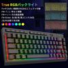 Redragon K519 RGB Gaming Keyboard, 60% English Layout, USB Wired, Quiet RGB Backlight, Sense of Touch, Anti-Ghosting, Media Keys, Onboard Macro Keys,