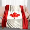 Coperta con Foglia d'Acero Rossa del Canada Adatta per Divani, Letti, Uffici e Campeggio - Regalo Perfetto per Halloween Natale