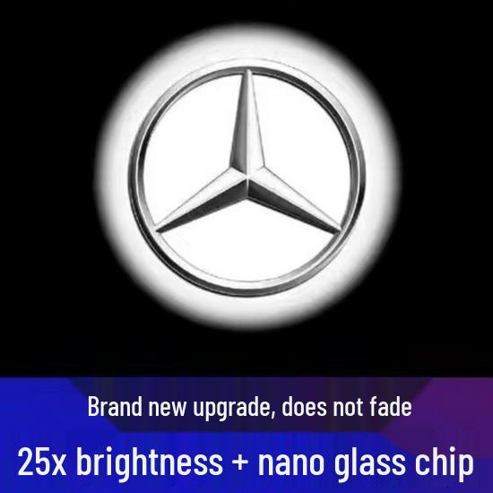 Lumină de bun venit din sticlă de cuarț Mercedes-Benz pentru Clasa E, Clasa C, Clasa S, GLC, GLE, GLA, GLS