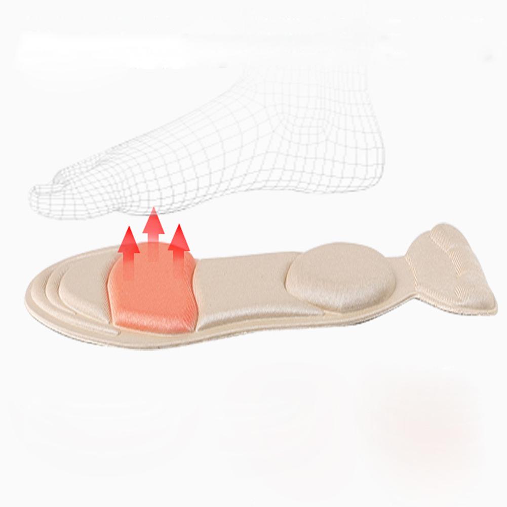 

Женский Массаж стельки толстые пот-впитывающий дышащий каблук наклейка пена Pad