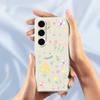 For Samsung Galaxy S24 FE Case Small Flowers Pattern Printing Straight Edge TPU Phone Back Cover
