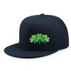 Three Leaf Clover St Patrick Day Flat Brim Hat Unisex Polyester Hip Hop Baseball Cap Outdoor Style