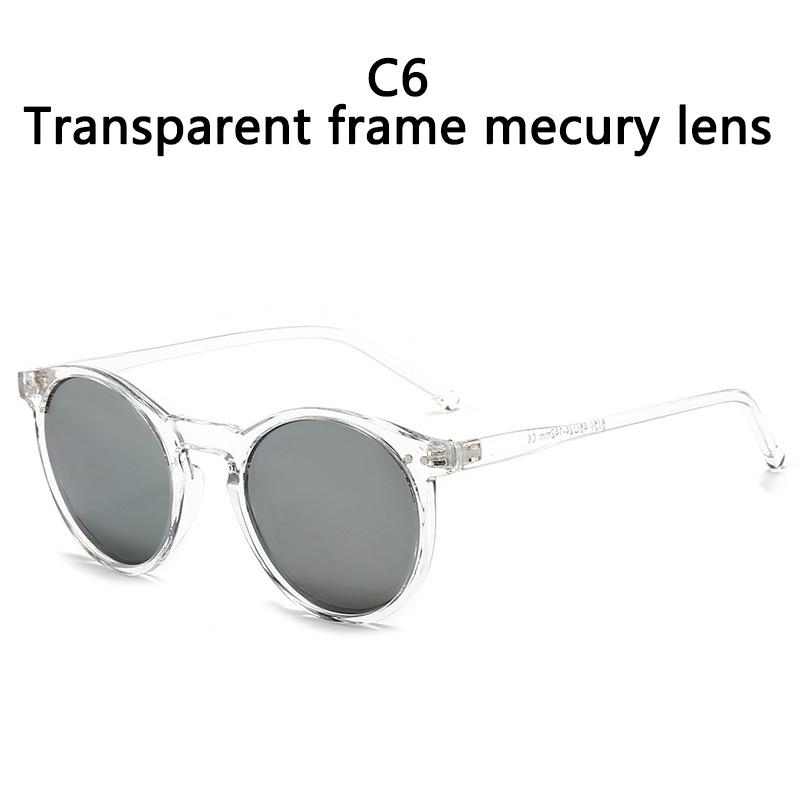 Fashion Polarized Sunglasses Soft Transparent Color Frame Clear Lens Sun Glasses Classic Vintage Sunshades For Men&Women