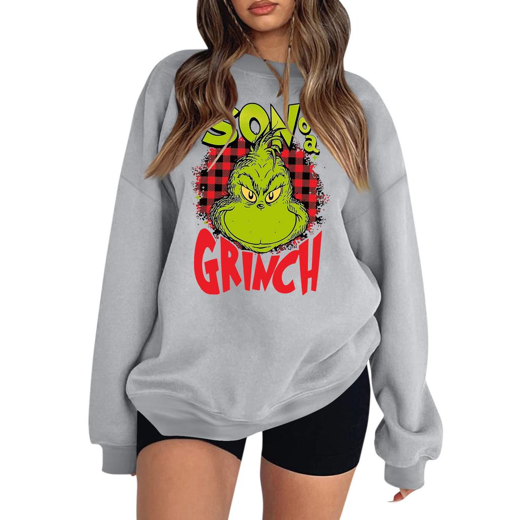 Women's Colorblock Sweatshirt Long Sleeve Round Neck Casual Comfortable Loose Lightweight Women's Sweatshirtt