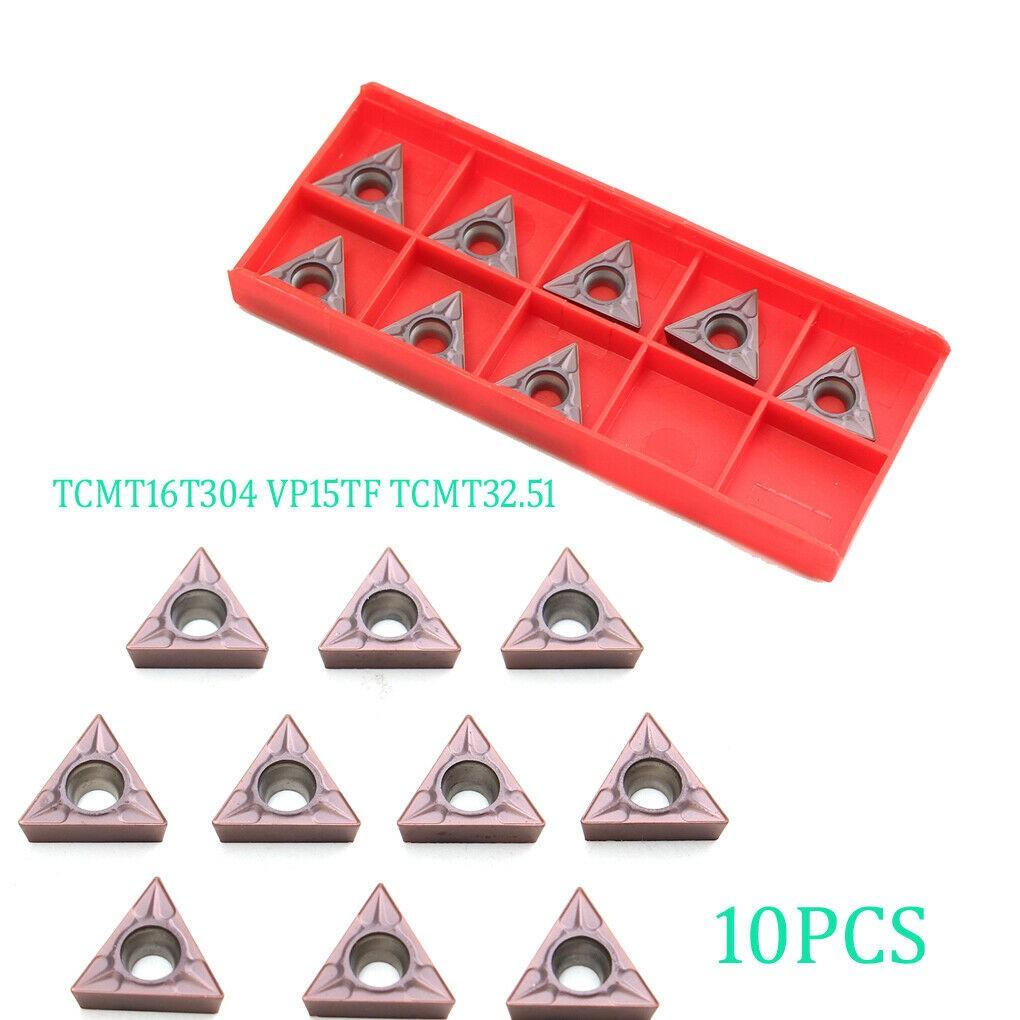 

10pcs TCMT16T308 TCMT32.52 Carbide Insert Lathe Tool Turning Indexable Bits