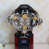 European Premium Black Lace Golden Embroidered Square Table Mat Vase Coffee Kettle Rice Cooker Cover Cloth Wedding Decoration
