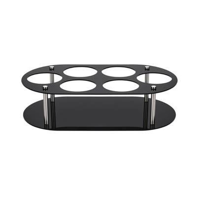 Space Efficient Acrylic Bottle Storage Stand Secure Holder for Cups Kitchen Office Travel Portable Organizers Solution