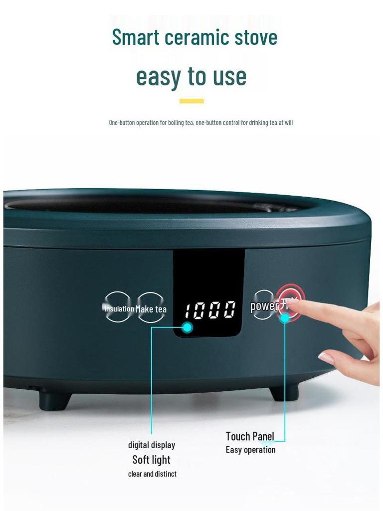 Electric Mini Ceramic Tea Stove and Kettle – Small Glass Cooker for Boiling Water and Kung Fu Tea, Ideal for Home Use