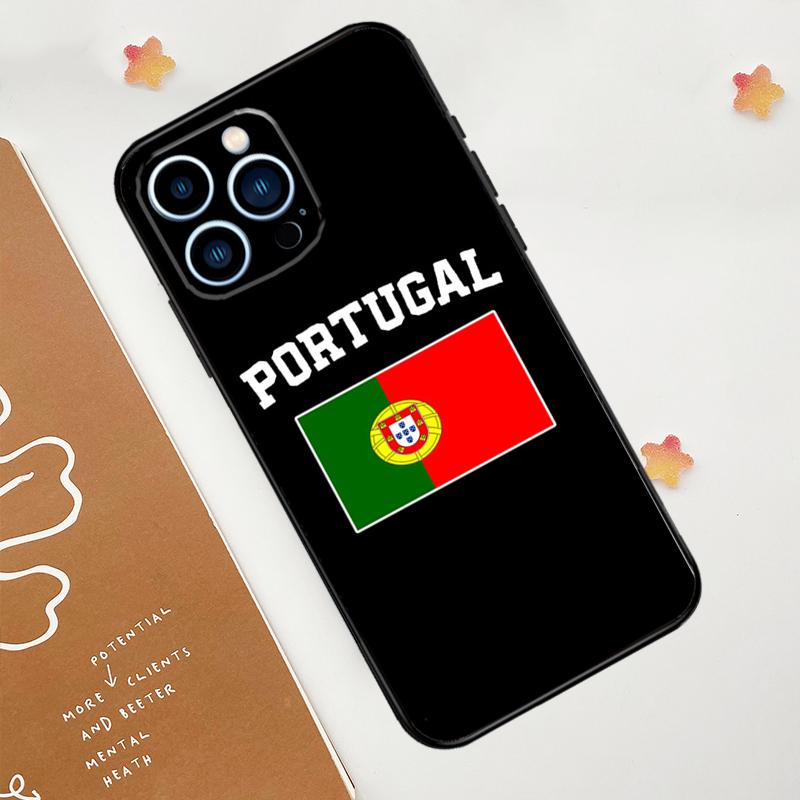 Portugal Flag Phone Case For iPhone 17 Pro Max 14 11 15 16 Pro Max 13 12 mini 16 Plus 16e 17 Air Funda