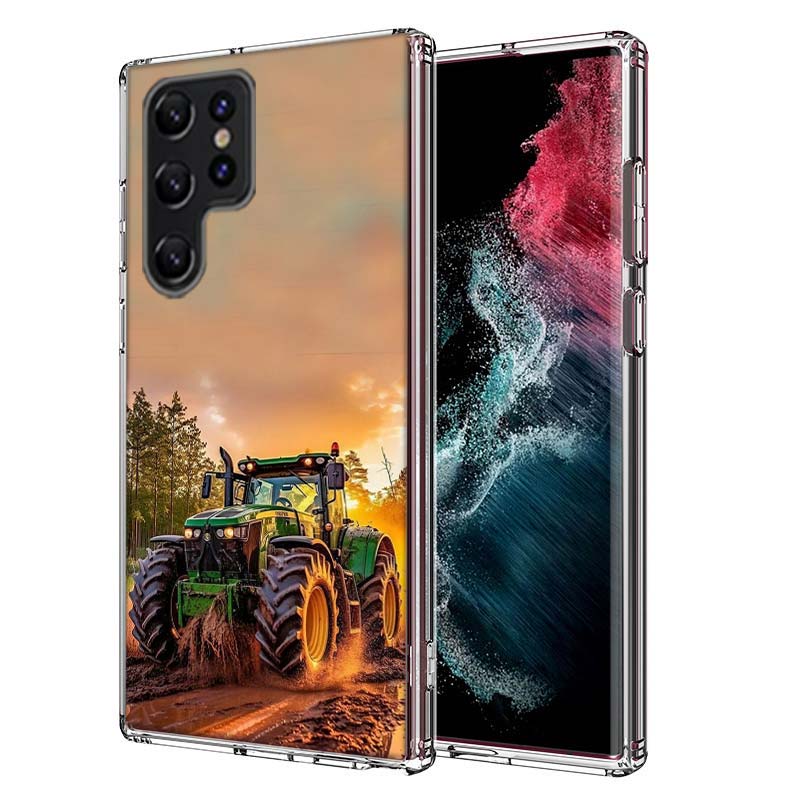 

Farm Machinery Harvesters Capa Phone Case For Samsung S26 Ultra S25 Edge Galaxy S23 S21 S20 S24 FE S22 S10 Plus Cover Clear TPU Samsung S24 FE