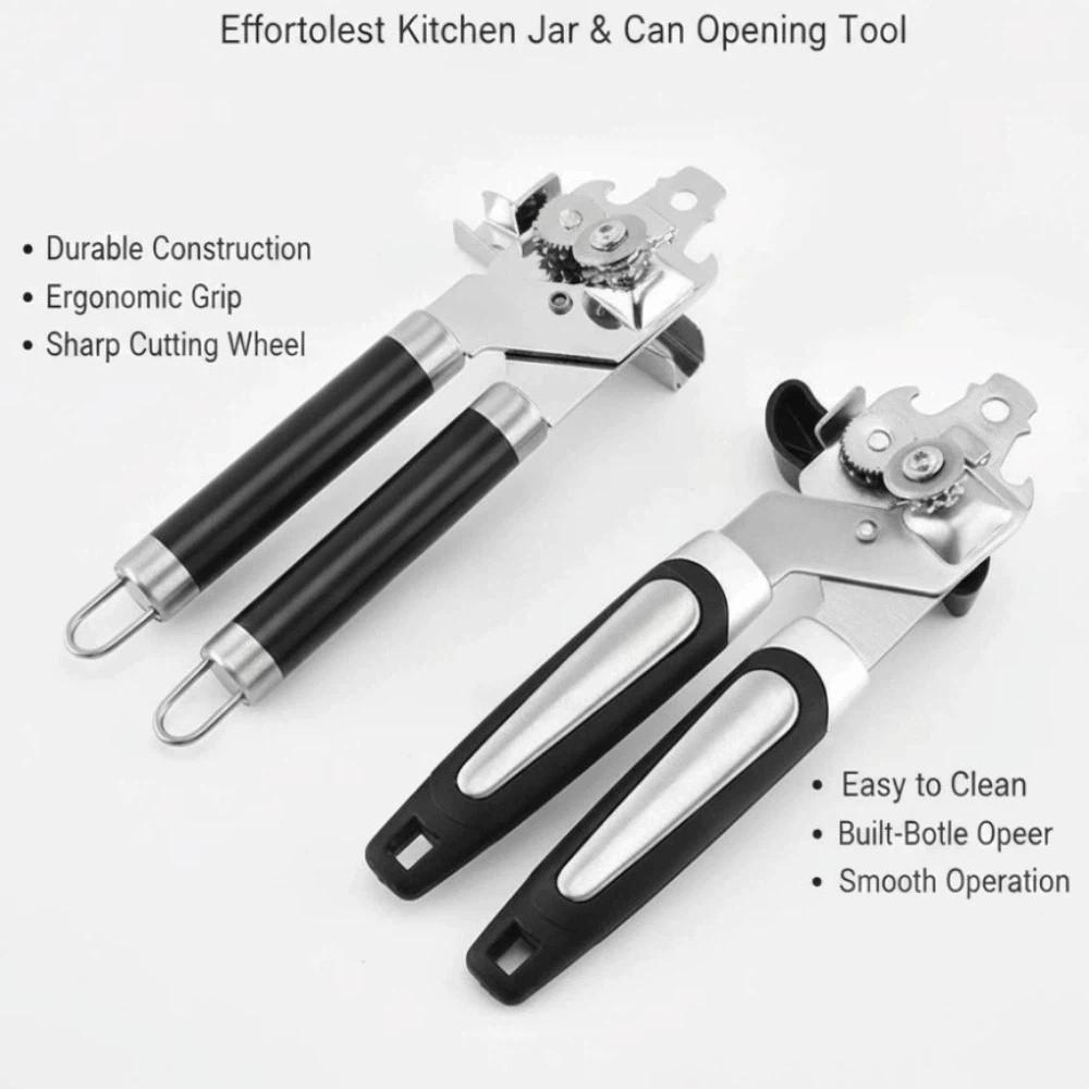 Ergonomic Handle Bottle Opener Compact Tin Can Opener Powerful Can Opener Wine Accessories