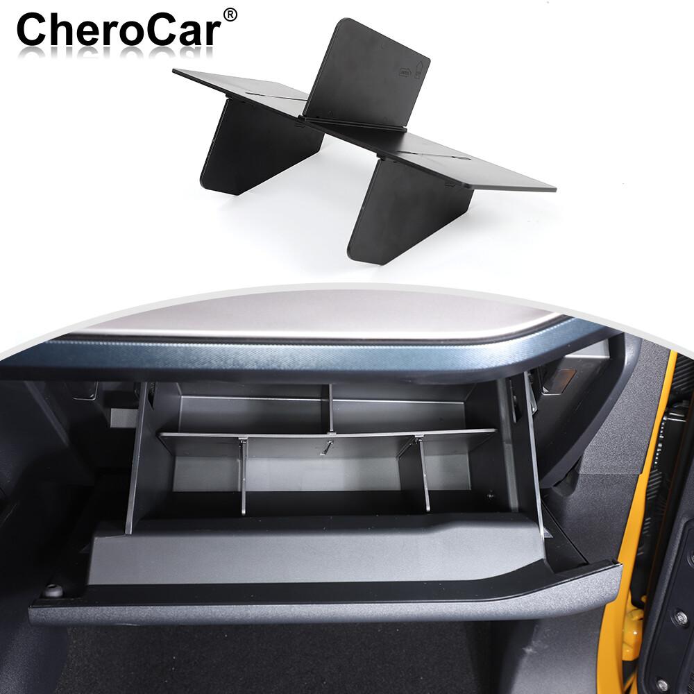 Passenger Co-pilot Glove Box Storage ert Divider For Bronco 21+ Accessories