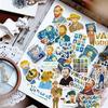 135Pcs/Set Van Gogh Art Gallery Mini Diary Manual Stickers DIY Scrapbooks Album Decor Decals Stickers