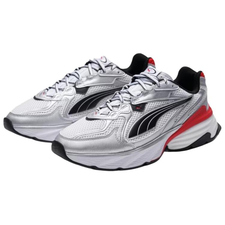 Puma Zapatillas Unisex Plata Blanco Rojo Puma-Plata Puma-Blanco Para-Siempre-Rojo 406203-12