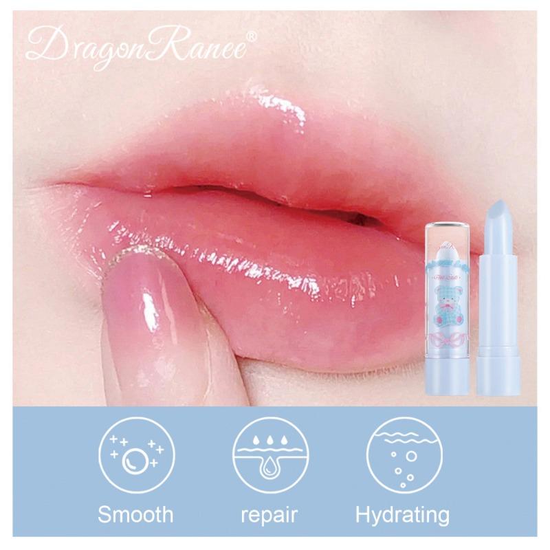 Warm Changing Lipstick Jelly Color Changing Lipstick Hydrating and Moisturizing Not Easy To Fade Cute Cartoon