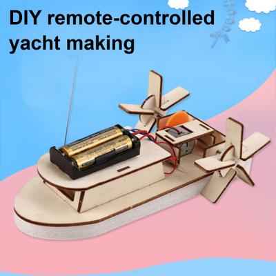 1 Σετ DIY Μοντέλο Σκάφους Τηλεχειρισμού Κιτ Χειροποίητο Ξύλινο Παζλ RC Σκάφος Κατασκευαστικά Χειροτεχνήματα Παιδικό Εκπαιδευτικό STEM Φυσική Επιστημονικό Πείραμα Παιχνίδι