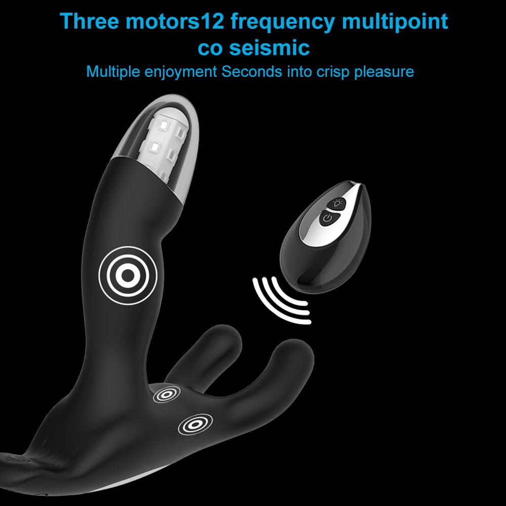 Male Prostate Massager Anal Vibrators Testicle Massager Butt Plug Wireless Remote Control Adult Product Sex Toy for Men