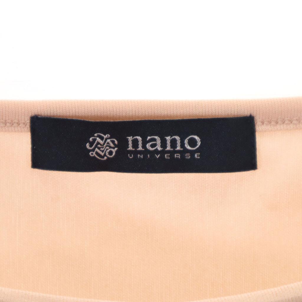 Nano Universe French Sleeve Shirt Dress F Orange Series Women Used