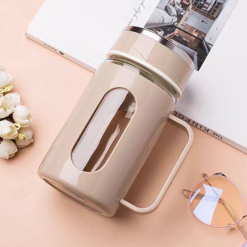 ZISIZ Large Capacity Glass Water Cup